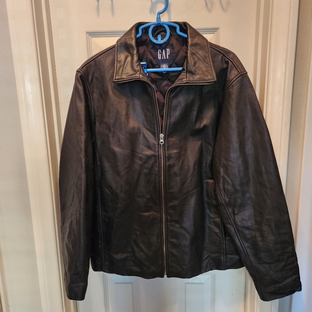 Gap vintage 2001 leather jacket size m